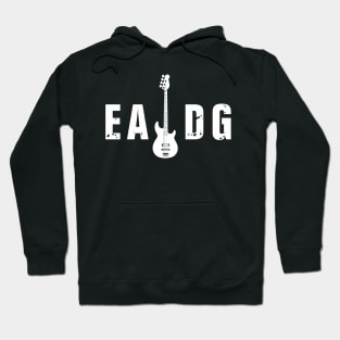 Electric Bass Guitar EADG Guitar Player Music Lover Hoodie